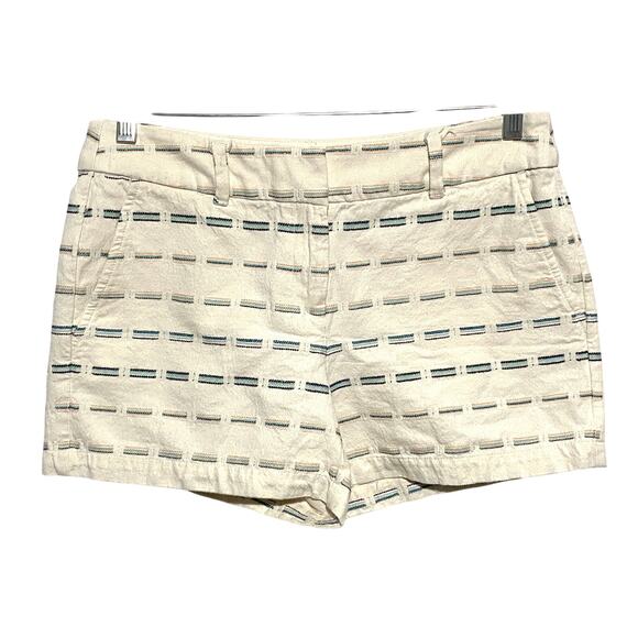 Ann Taylor Loft 4 Inch Shorts Blue Pink Tan Shorts Womens 0 Cotton Acrylic Blend - Picture 1 of 6